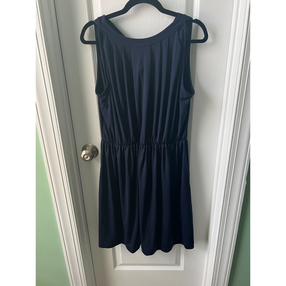 Koh Koh Womens Dress Blue Sleeveless Tie Back‎ Neck Stretchy Size 2X NEW
